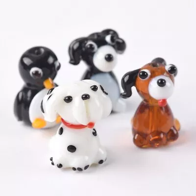 2pcs Dog/Penguin Shape Handmade Lampwork Glass Beads For DIY Jewelry Making • £3.30