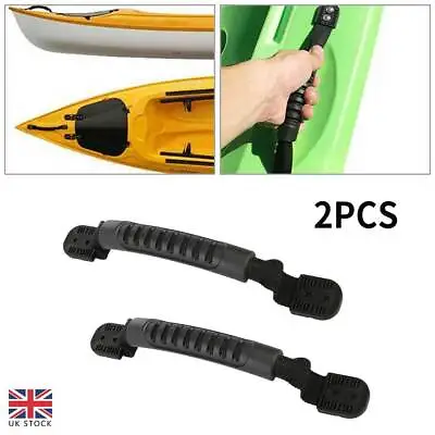 2x Kayak Handles Prevent Slipping Black Rubber For Kayak Canoe Boat Accessories • £6.53