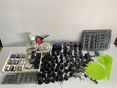 Warhammer Citadel 40K Bulk Lot Figures Paints & Accessories Bundle • $69.17