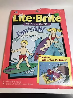 Vintage 1994 MB Lite-Brite Picture Refill Full Color READ Not Complete • $13.99