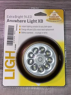 Light It Anywhere Night Light XB 9-LED AAA Battery 30015-307 Bronze NIP Wireless • $3