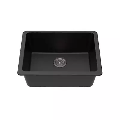 Winpro 25  Undermount Kitchen Sink Granite Composite 1-Bowl W/O Faucet Black • $294.82