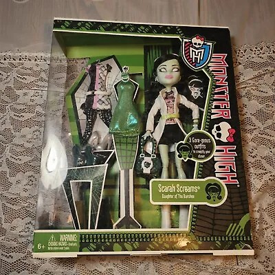 Monster High Scarah Screams I Love Fashion 3 Gore-gorgeous Outfits 2013 Nib • $199.95