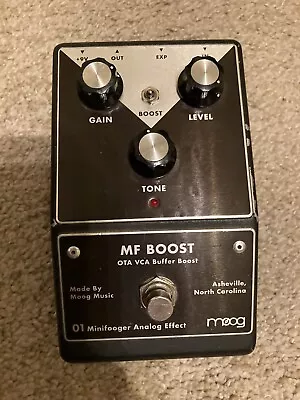 Best Price On Ebay: Moog Minifooger MF Boost V2. Excellent Clean Boost Pedal. • $139