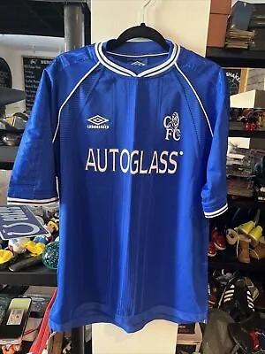 Vintage Original Chelsea Home Shirt 1999/2000 Umbro Mens Xl Vgc Autoglass  • £79.99