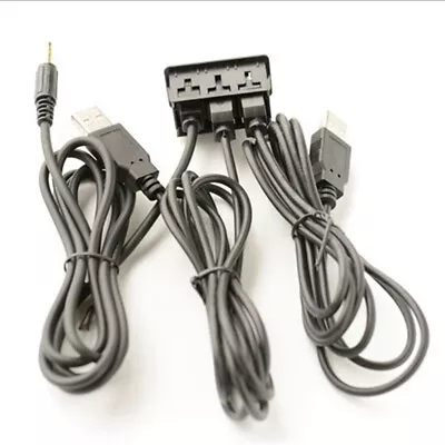 Car Dash Flush Mount AUX USB Port Panel Dual USB Extension Adapter Cable 150CM • $17
