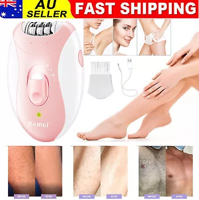 Epilator For Women Cordless Rechargeable Lady Body Hair Removal Shaver 2 IN 1 • $23.99