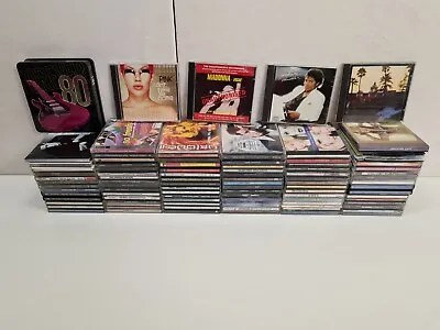 96 Pop CDs The Seekers Beegees Michael Jackson Madonna Pink Elvis Delta Lot CDs • $170