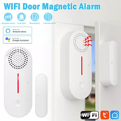 $17.99 • Buy Wireless Wifi Security Alarm Sensor System Home Window Door Burglar Alexa Google