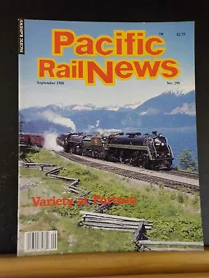 Pacific Rail News #298 1988 September Variety At Porteau Illinois Midland Branch • $5