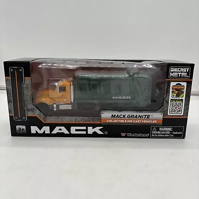 Mack Granite Collectible Die-Cast Vehicle Green Garbage Truck 1:50 New In Box • $22