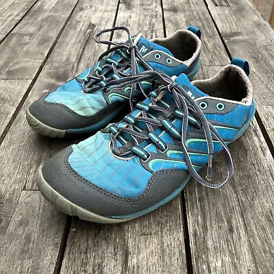 Merrell Lithe Glove Castle Rock Trail Running Shoes Womens 8 Bearfoot Blue Green • $29.99