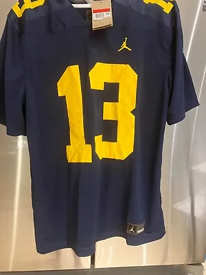 #13 University Of Michigan Jumpman Hays  Football Jersey  Adult Large NWT • $23.44