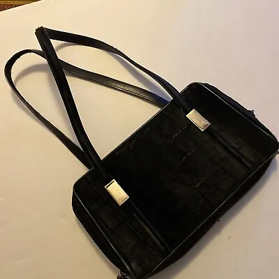 Gucci Vintage  Black Suede/Leather Hand Bag • $100