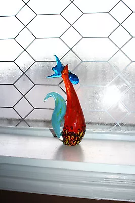 Vintage Murano Art Glass Rooster Figurine Sculpture Hand Blown Glass Chicken • $97.20