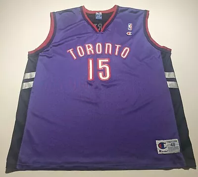 Vintage Toronto Raptors Vince Carter Men's XL Authentic Champion NBA Jersey • $24.99