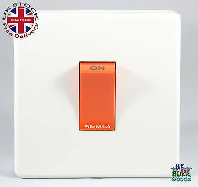 Crabtree Cooker Or Shower 45amp DP Switch 7015/WH Platinum (Screw Less Range) • £7.50