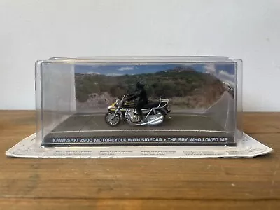 KAWASAKI Z900 MOTORCYCLE WITH SIDECAR #95 Collection Model THE SPY WHO LOVED ME • £34.95