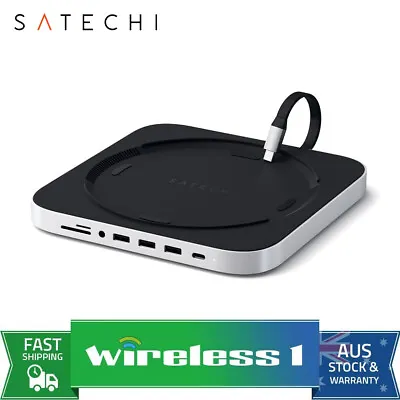 $119 • Buy Satechi Aluminium USB-C Stand And Hub For Mac Mini - Silver ST-ABHFS
