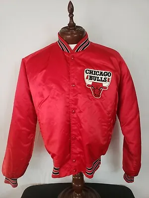 🔥🚨Vintage OG Chalk Line XL Chicago Bulls Starter Style Satin Rare Jacket EUC  • $249.99