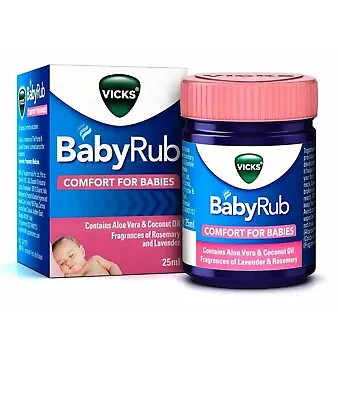 VICKS BabyRub Baby Rub Soothing Comfort For Babies Ayurvedic Proprietary 50gm • $10.13