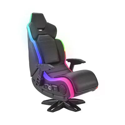 $959 • Buy X-Rocker Evo Elite 4.1 Gaming Pedestal Chair Seat W/ RGB LED Lighting Black