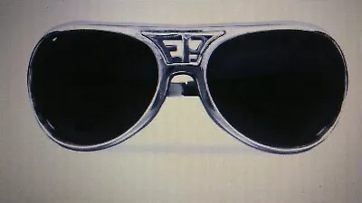 ELVIS PRESLEY SUNGLASSES EP&TCB SILVER 1970s STYLE • $45