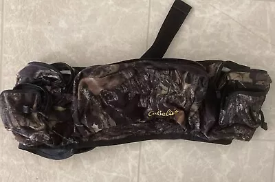 Cabela's Mossy Oak Camo Fanny Waist Pack Bag Adjustable 7 Pockets Near Pristine • $12