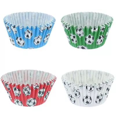 Deli Supplies Football Cupcake Bun Cases Colours Quality Paper Muffin Cake Case • £6.38