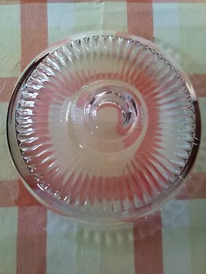 VINTAGE LARGE 1970'S ARCOROC CAKE PLATE France And GLASS DOME COVER ( 32 Cm. • $19.99