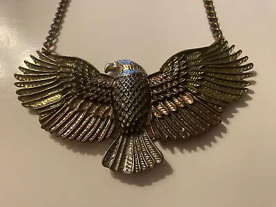 £3.99 • Buy Vintage Costume Necklace Of An Eagle