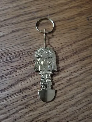  Tumi Keychain Key Chain Brass  Bronze Peru Cuzco South Ameri Souvenir Gold Tone • $3.99