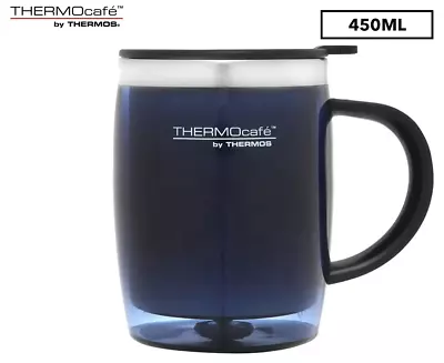 Thermocafe 450Ml Stainless Steel Desk Mug - Blue • $15.08