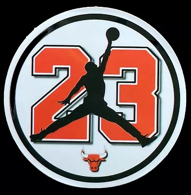 Chicago Bulls Michael Jordan 23 Sticker Decal NBA Basketball 2.25”x2.25” • $0.72