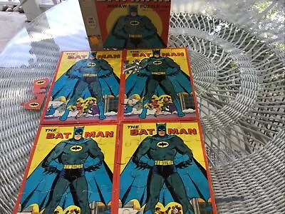 Vintage 1966 Milton Bradley Batman Jigsaw Puzzle Game W Original Box Less 1 Pc • $19.99