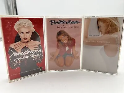 Madonna Britney Spears Cassette Lot Free Shipping • $26.99