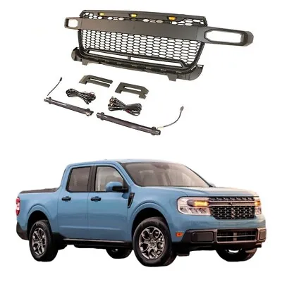 Front Grille Mesh Bumper Grill Fits For FORD Maverick 2022-2024 With LED Lights • $341.05