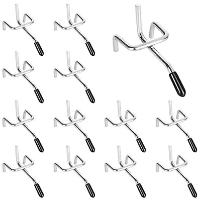 25 Pack Pegboard Hooks 2 Inch L Shape Galvanized Metal Heavy Duty Peg Hooks Fit  • $13.56