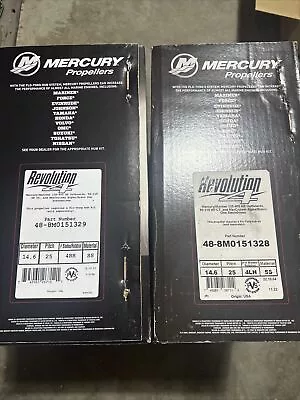 Mercury Revolution 4 Propeller 25 Pitch Set 48-8M0151328 LH 48-8M0151329 RH • $1200