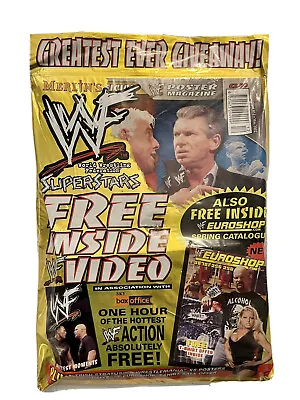 WWF Merlin’s Poster Magazine - Issue 12 - May 2002 - Complete With Video WWE • $93.32