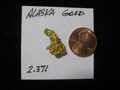 1  Alaska Gold Nugget  2.371 Grams • $269.99