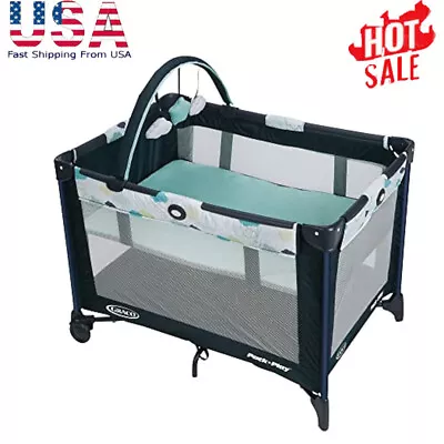 Pack And Play On The Go Playard W/ Infant Bassinet Compact Foldable Bedroom • $73.49