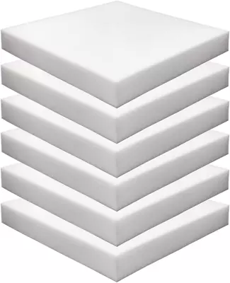 (6-Pack) 1  X 20  X 20  HD Upholstery Foam High Density Foam (Chair Cushion Squa • $77.99