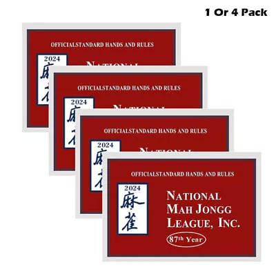 🔥NEWEST 2024 MahJong Card - National League Mah Jongg Large Print Card 4/1 PACK • $4.98