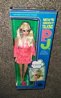 Vintage 1969 New N Groovy Talking PJ Barbie Doll Sealed In Box • $695