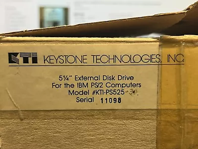 KTI-PS525 Keystone Technologies 5.25” External Disk Drive For IBM PS/2 • £313.23