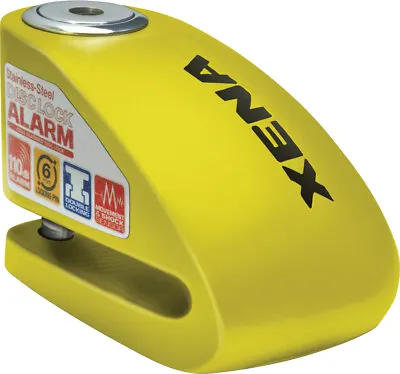 XX6 Alarm Disc Lock 3.3  X 2.3  Yellow Xena Security XX6-Y • $85.95
