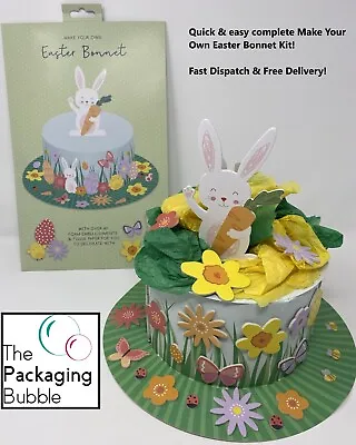 Easter Bonnet Kit Make Your Own Easter Bonnet Hat For Kids Easter Craft Supplies • £6.73