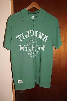 Ooh Mow Mao OMM Tijuana Northwest Raging Bulls 79 Green Polo Shirt Size Medium • $16.99