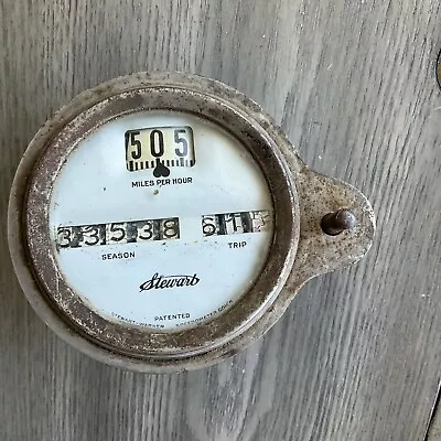 Vintage STEWART WARNER SPEEDOMETER Original Model T Ford White • $240